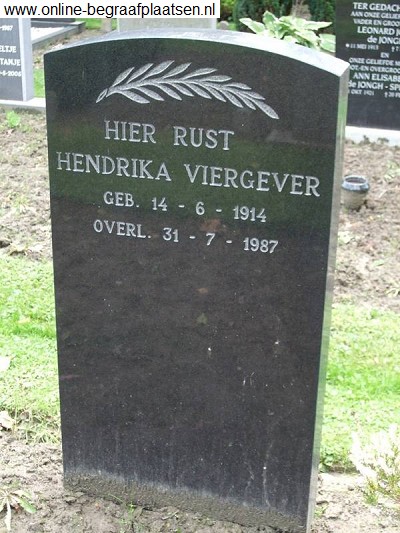 Hendrika Viergever 1914-1987
